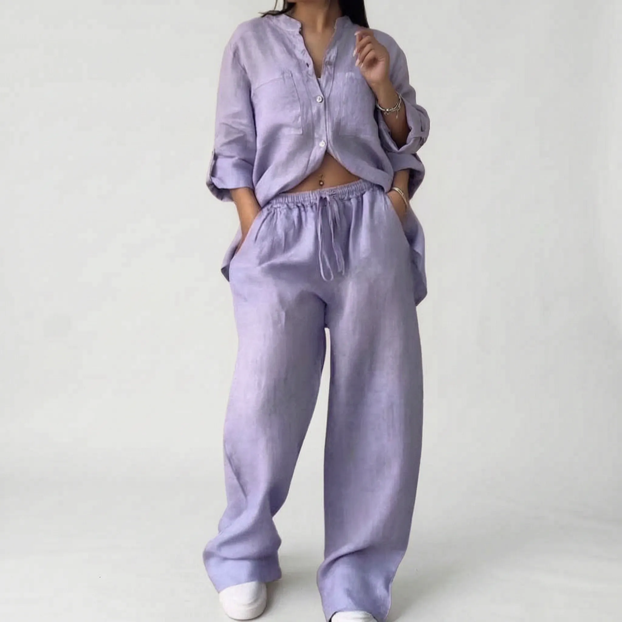 Breezet - Casual Relaxed Two-Piece Lounge Set