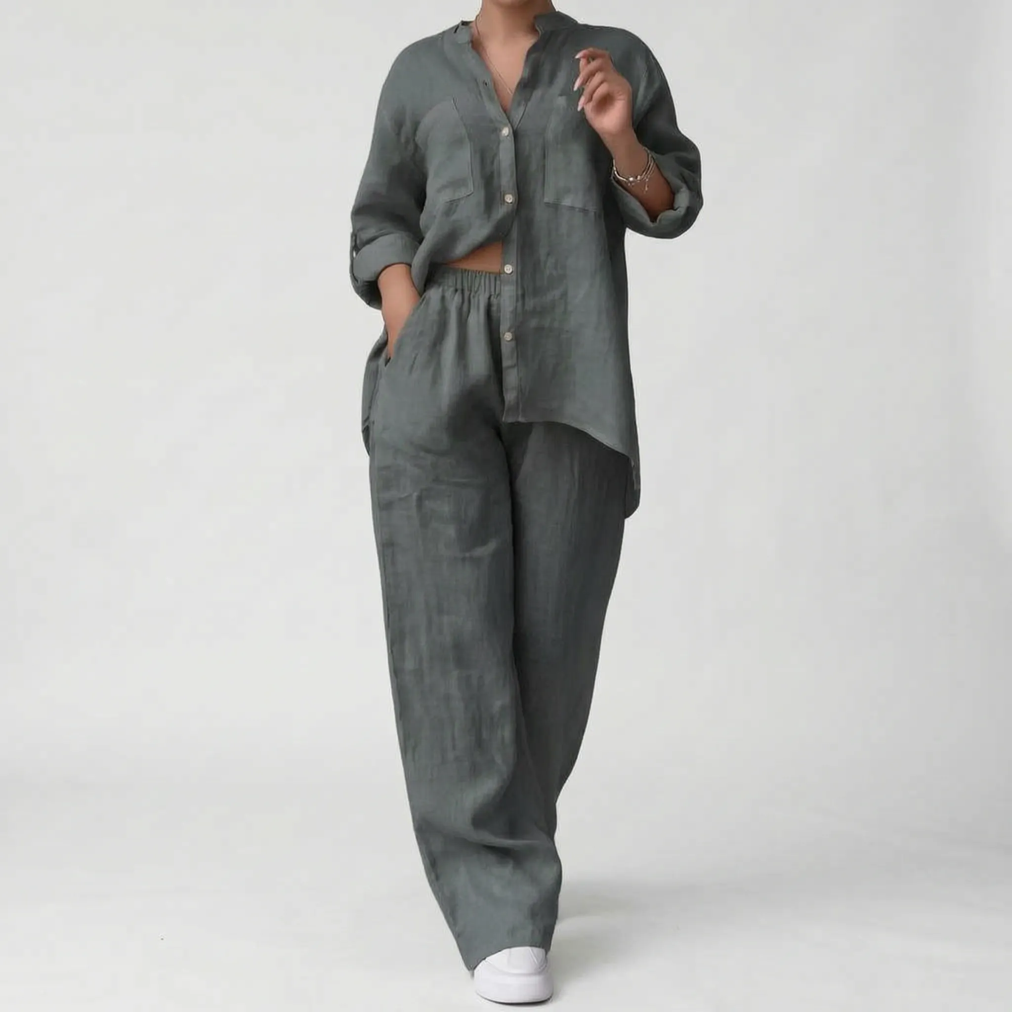 Breezet - Casual Relaxed Two-Piece Lounge Set