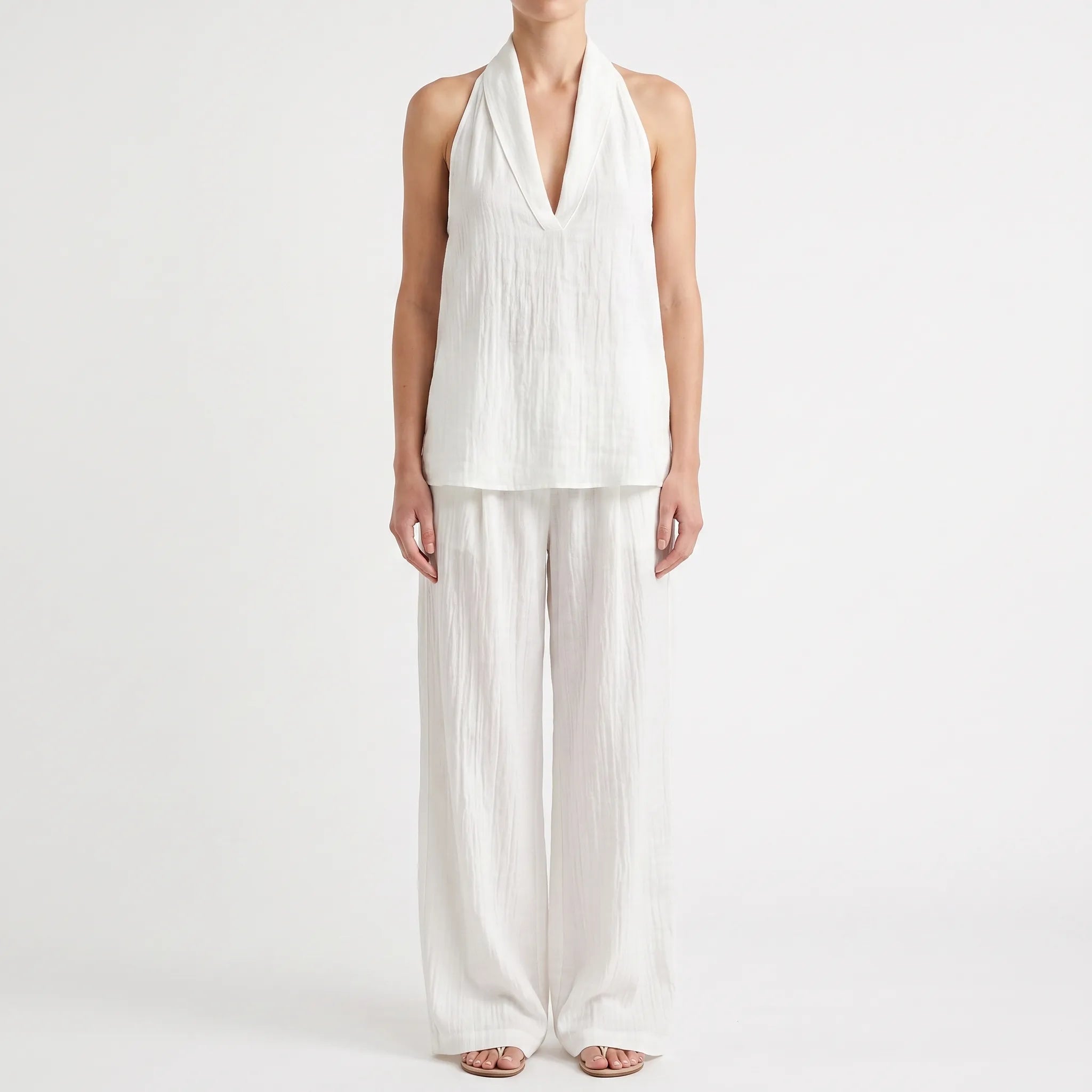 Novarix - Sleeveless Halter 2-Piece Set