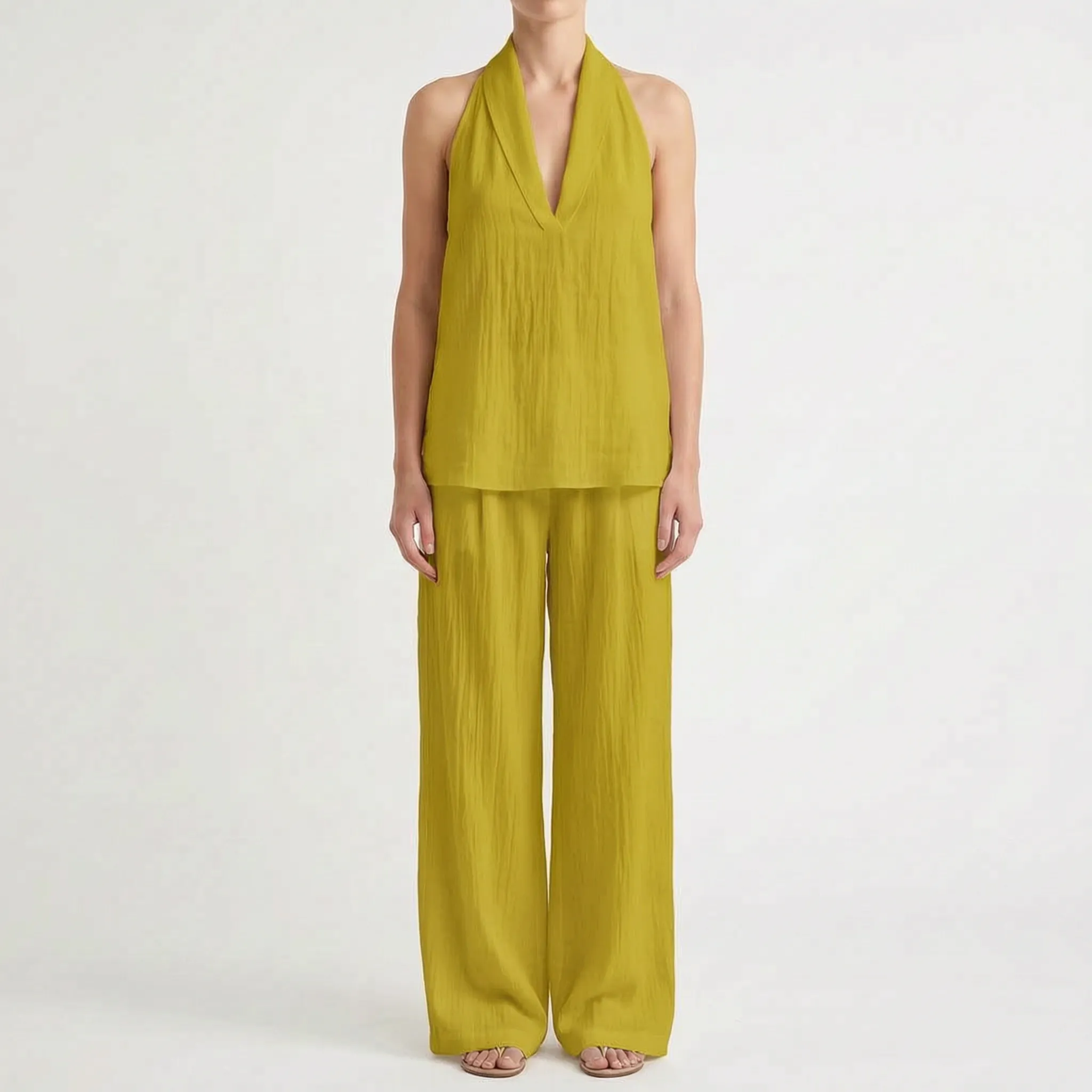 Novarix - Sleeveless Halter 2-Piece Set
