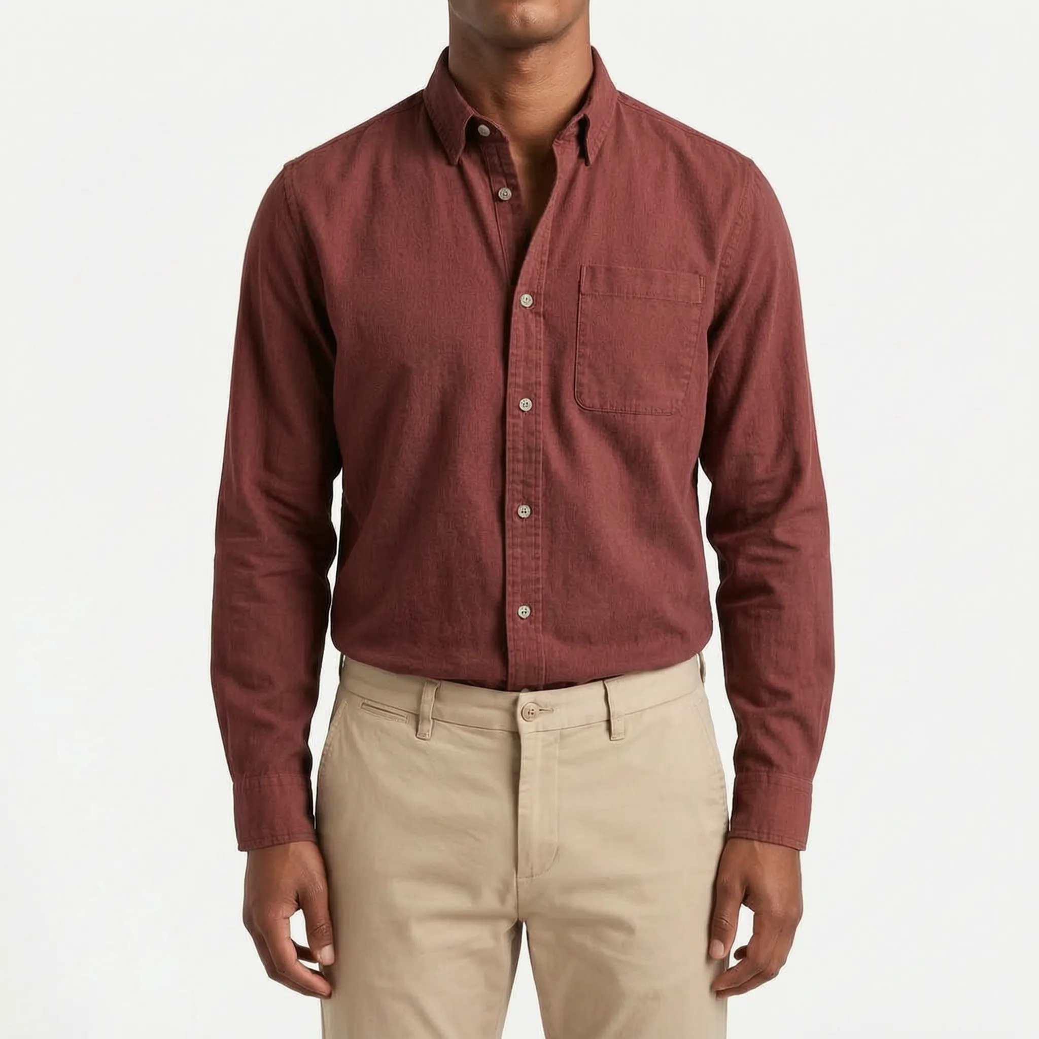 Rovent - Casual Long-Sleeved Button-Up Shirt