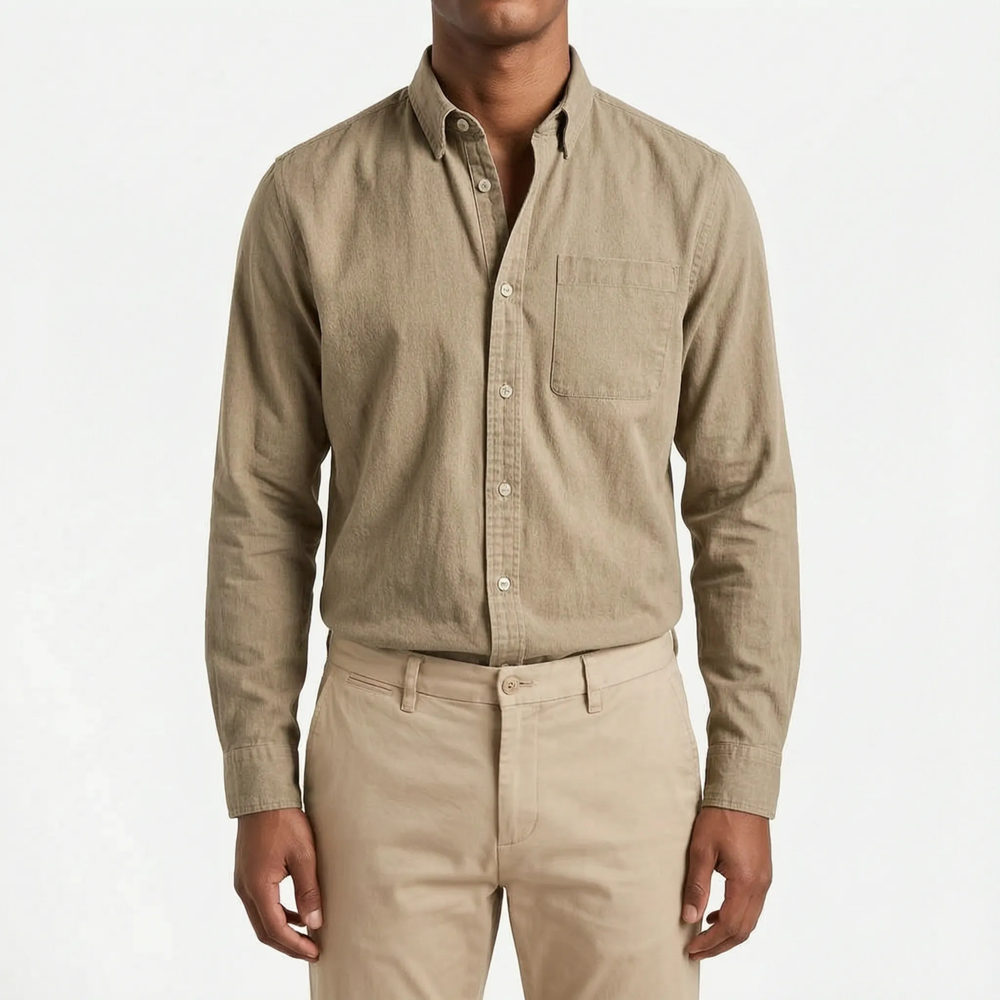 Rovent - Casual Long-Sleeved Button-Up Shirt
