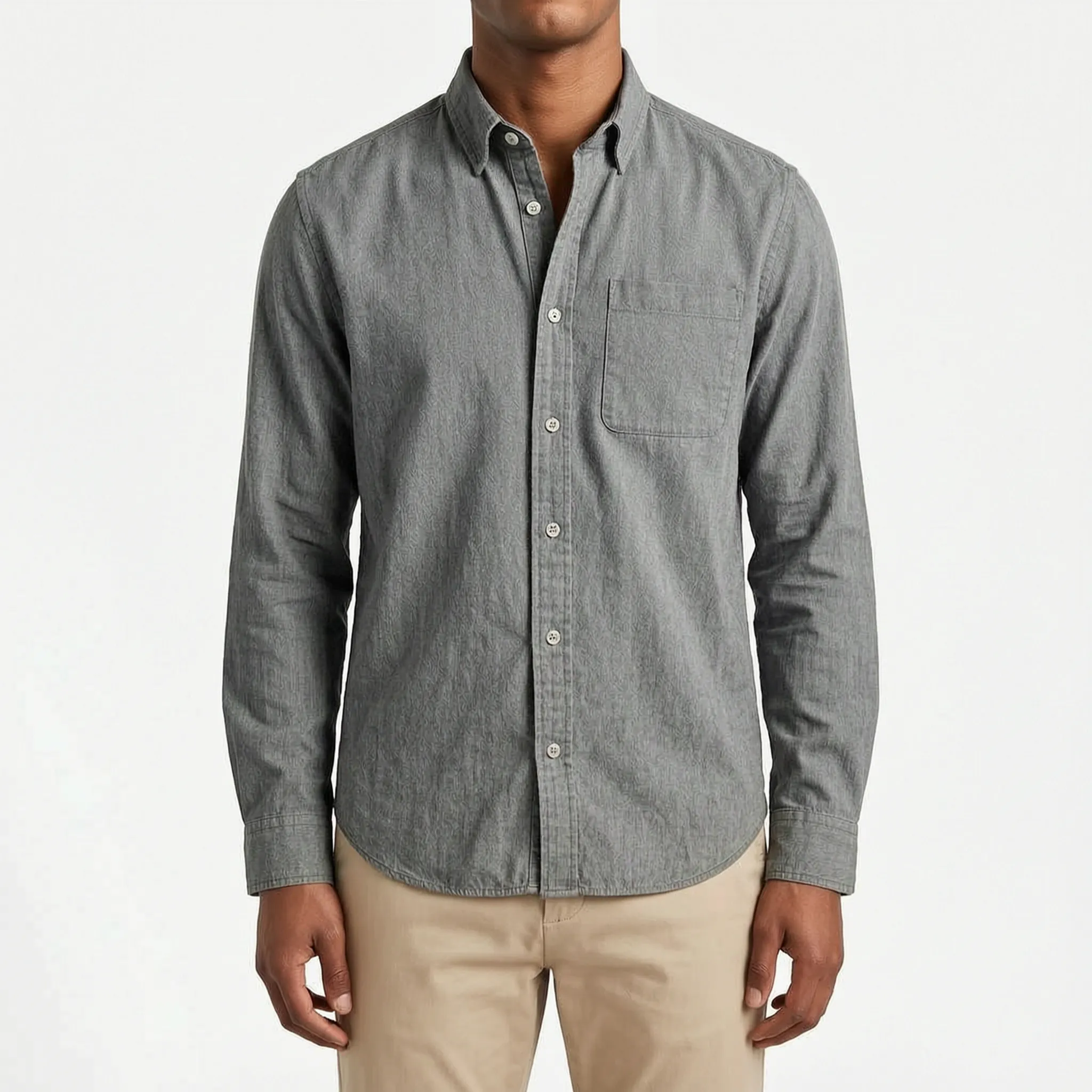 Rovent - Casual Long-Sleeved Button-Up Shirt