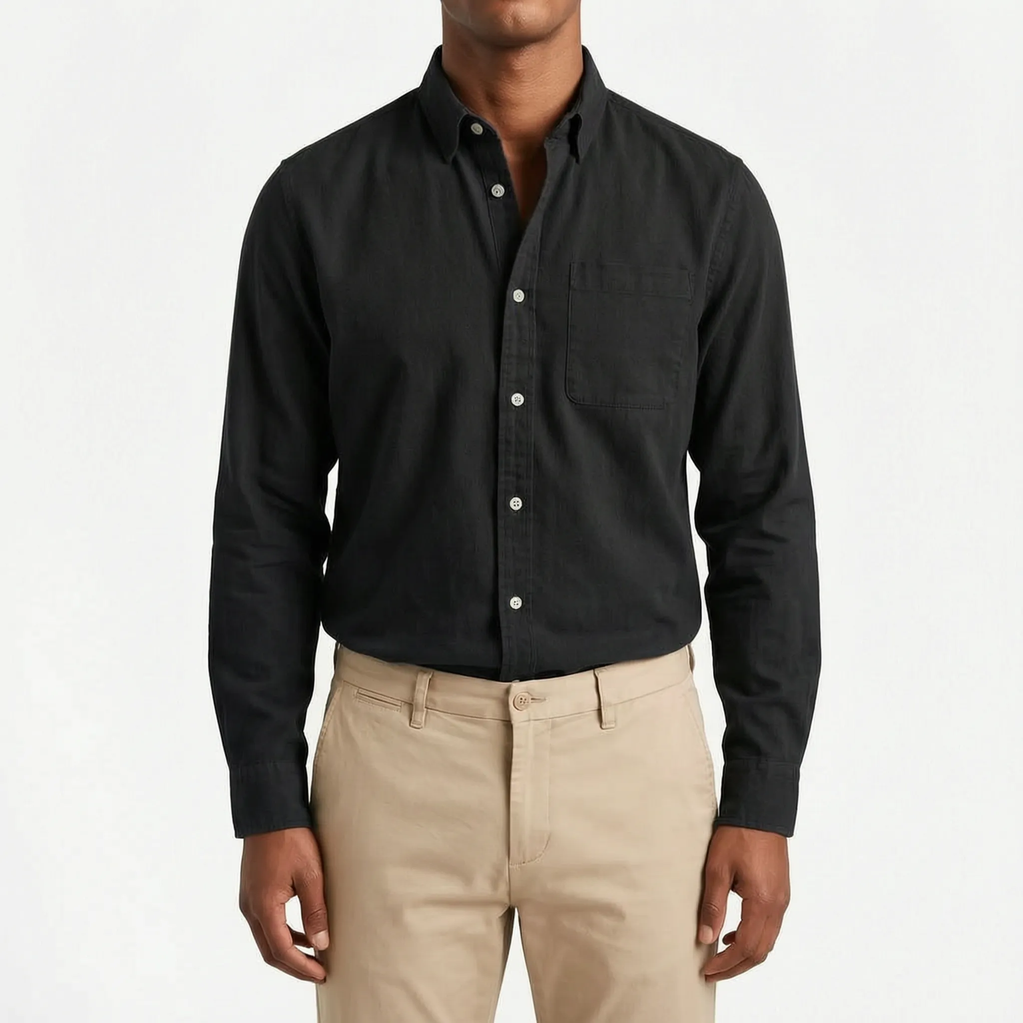 Rovent - Casual Long-Sleeved Button-Up Shirt