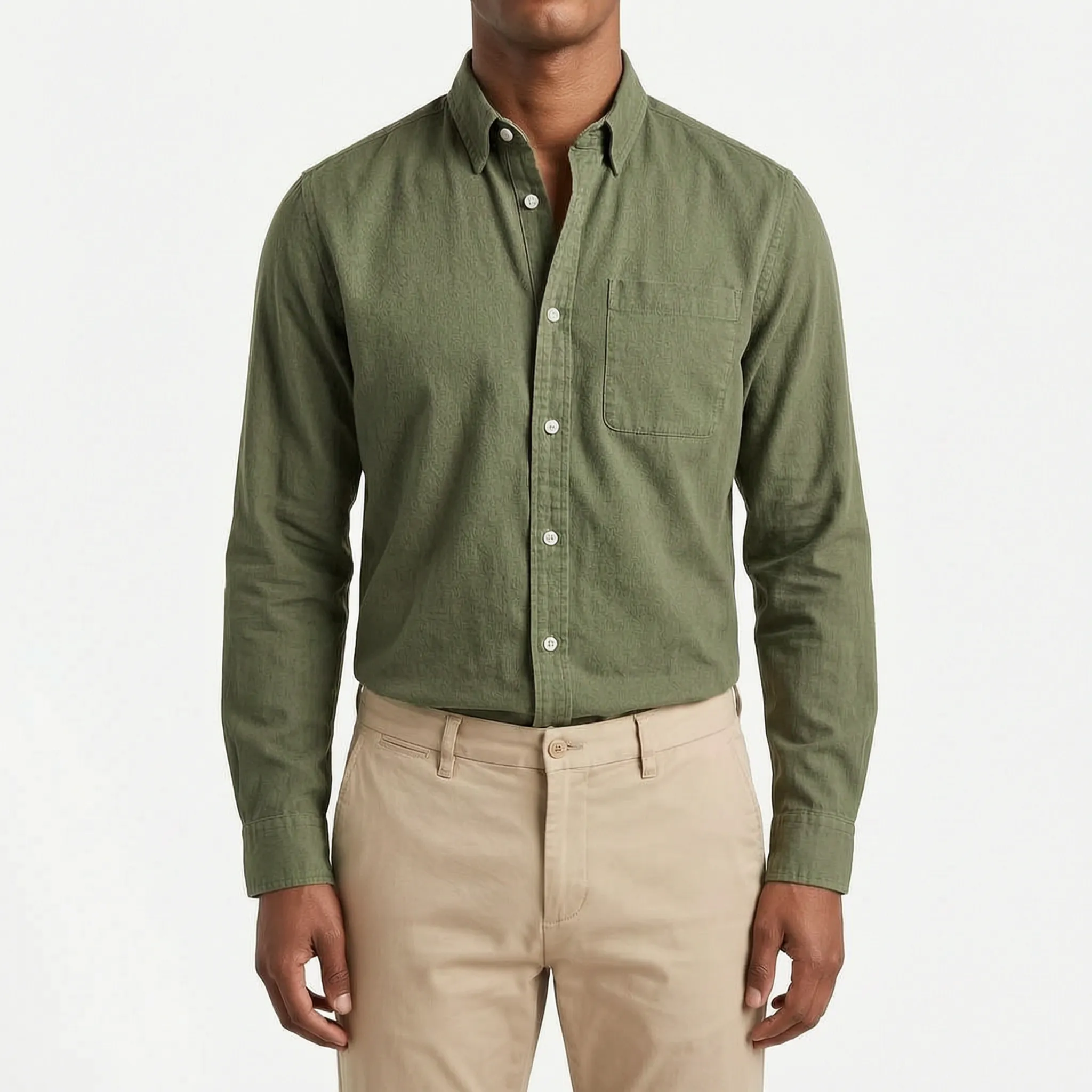 Rovent - Casual Long-Sleeved Button-Up Shirt