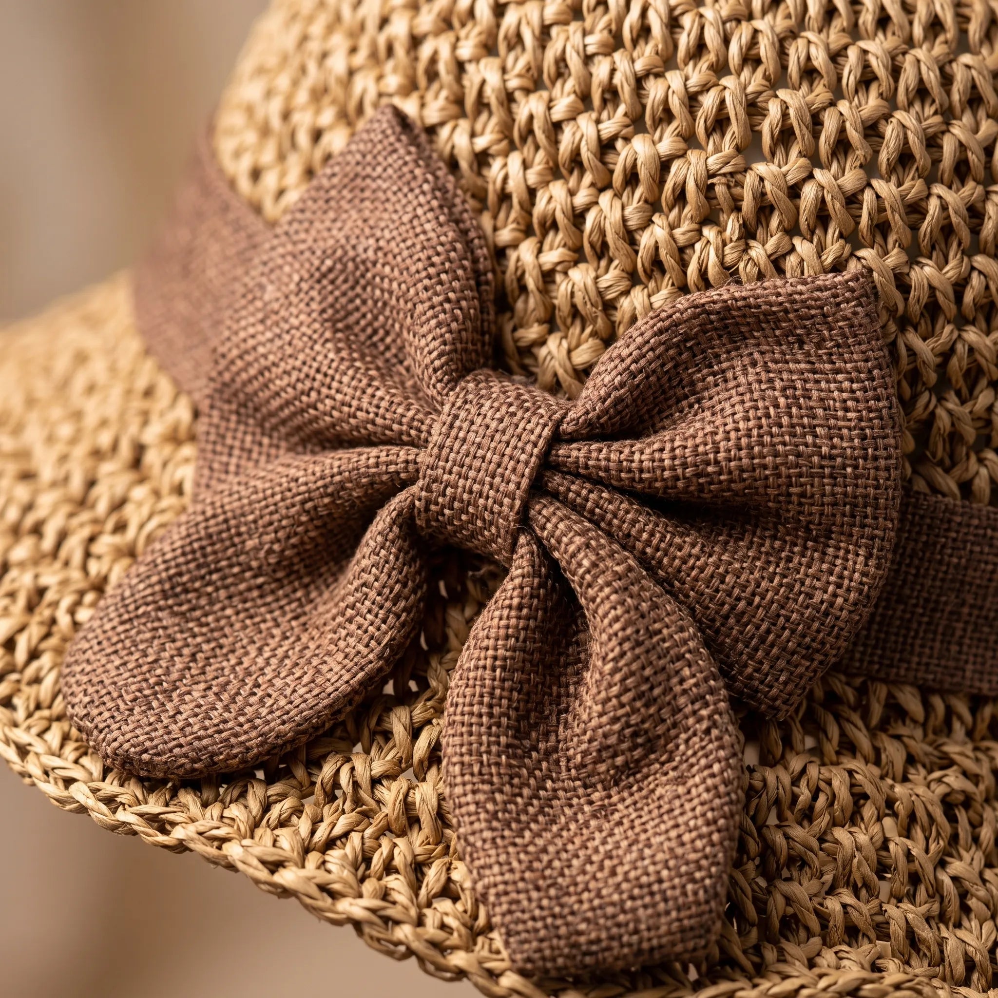 Sombrea - Woven Texture Retro Sun Hat