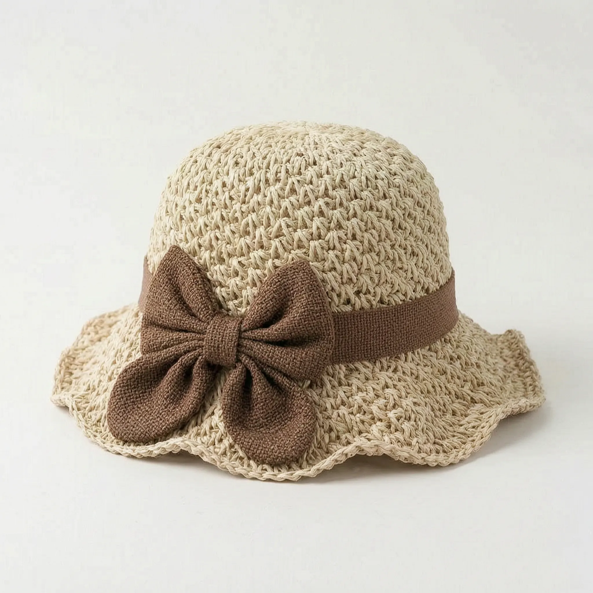 Sombrea - Woven Texture Retro Sun Hat