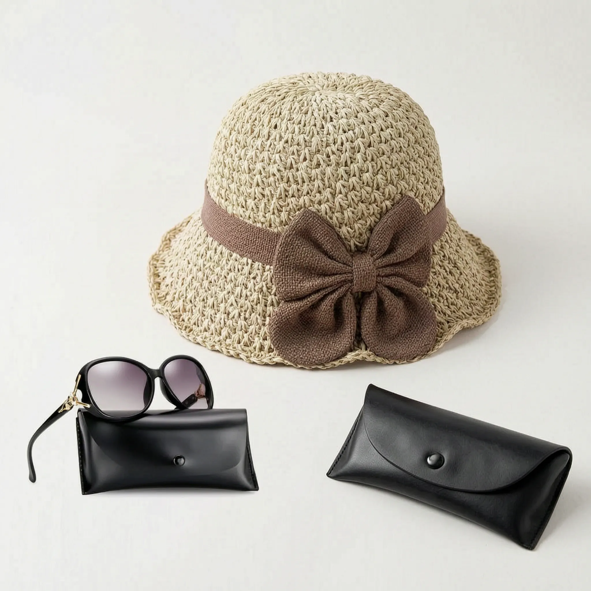 Sombrea - Woven Texture Retro Sun Hat
