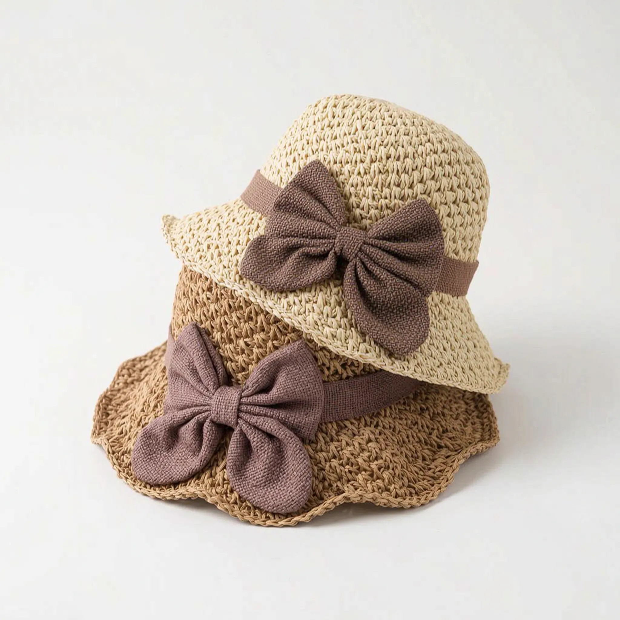 Sombrea - Woven Texture Retro Sun Hat