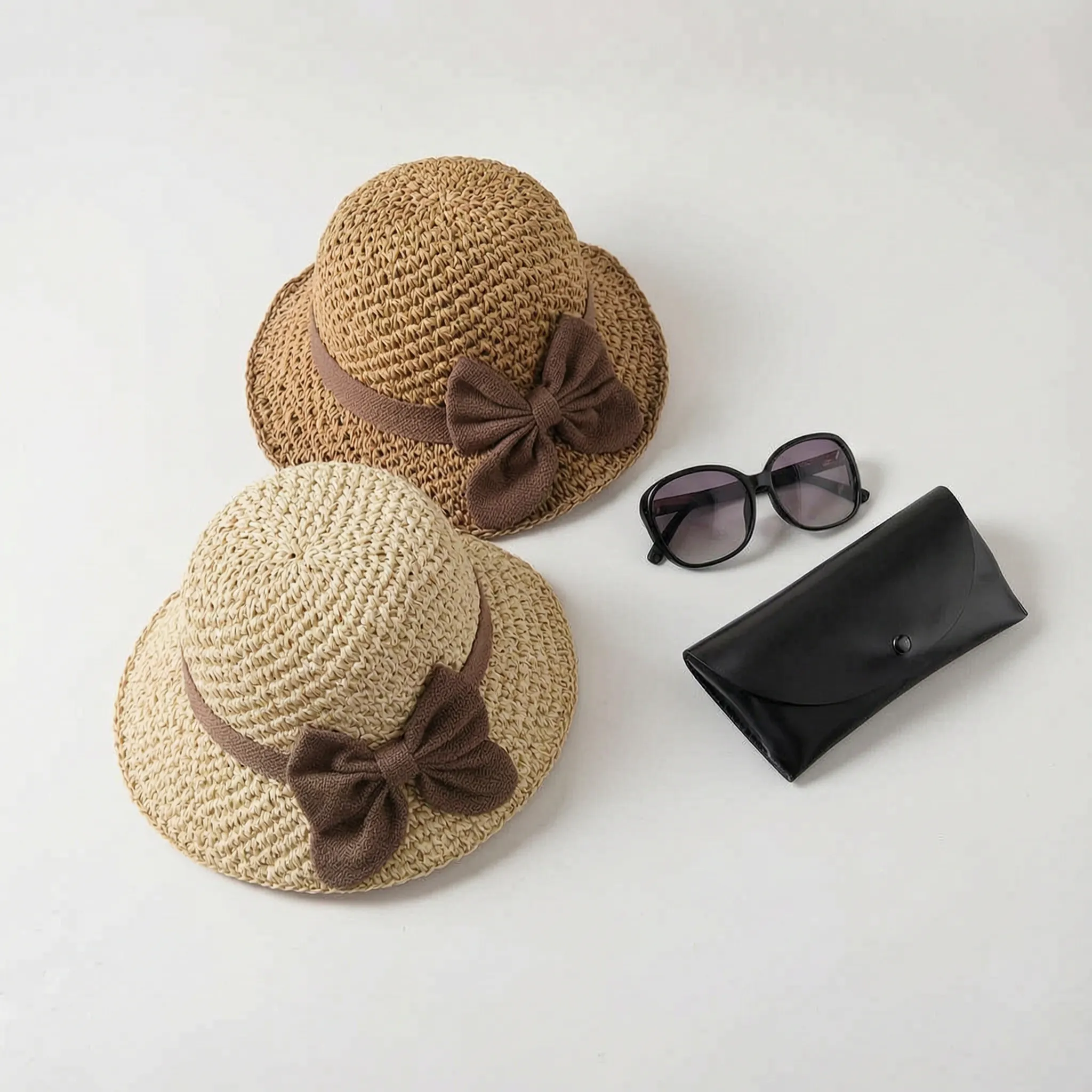 Sombrea - Woven Texture Retro Sun Hat