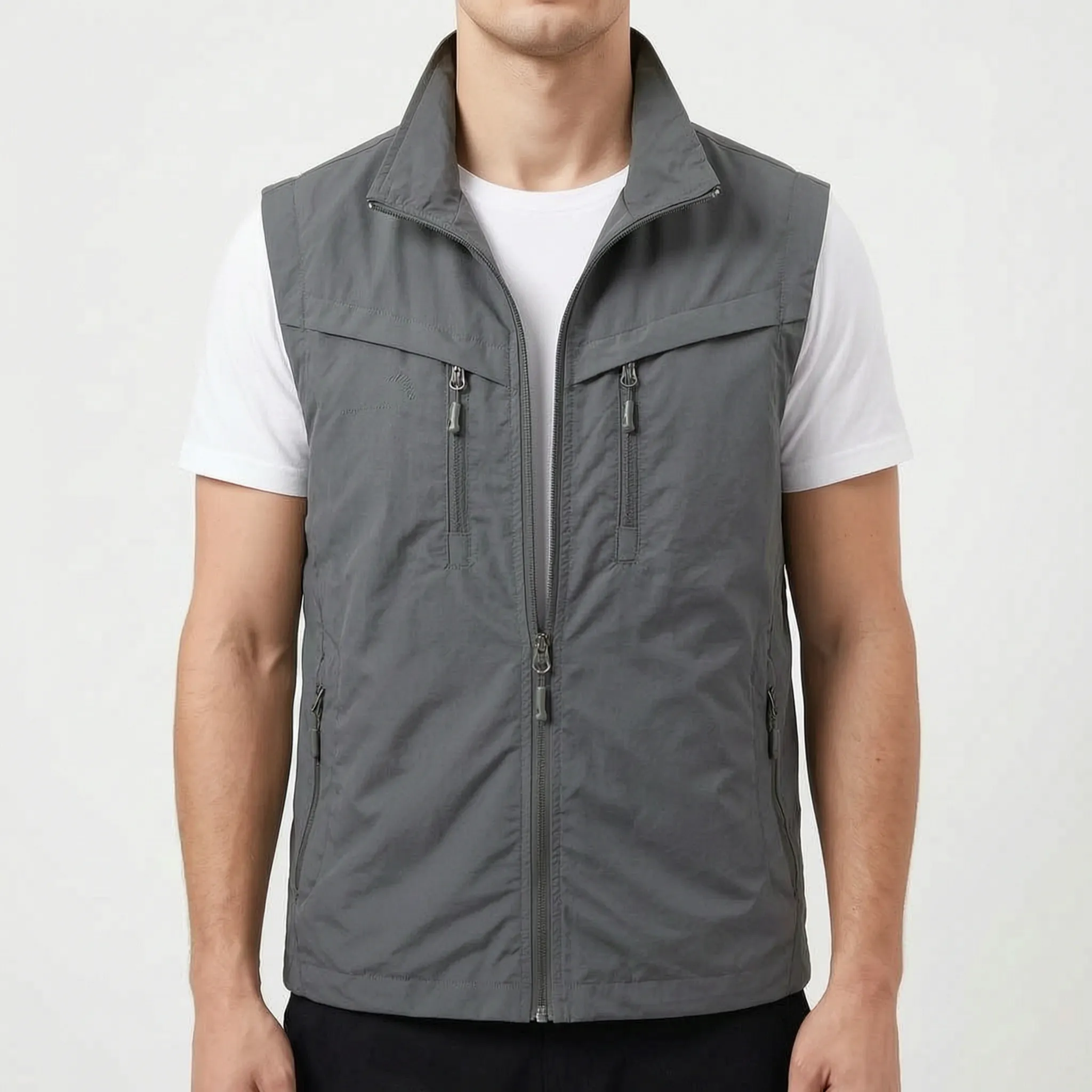 Trekvo - Men's Sleeveless Multi-Pocket Utility Vest