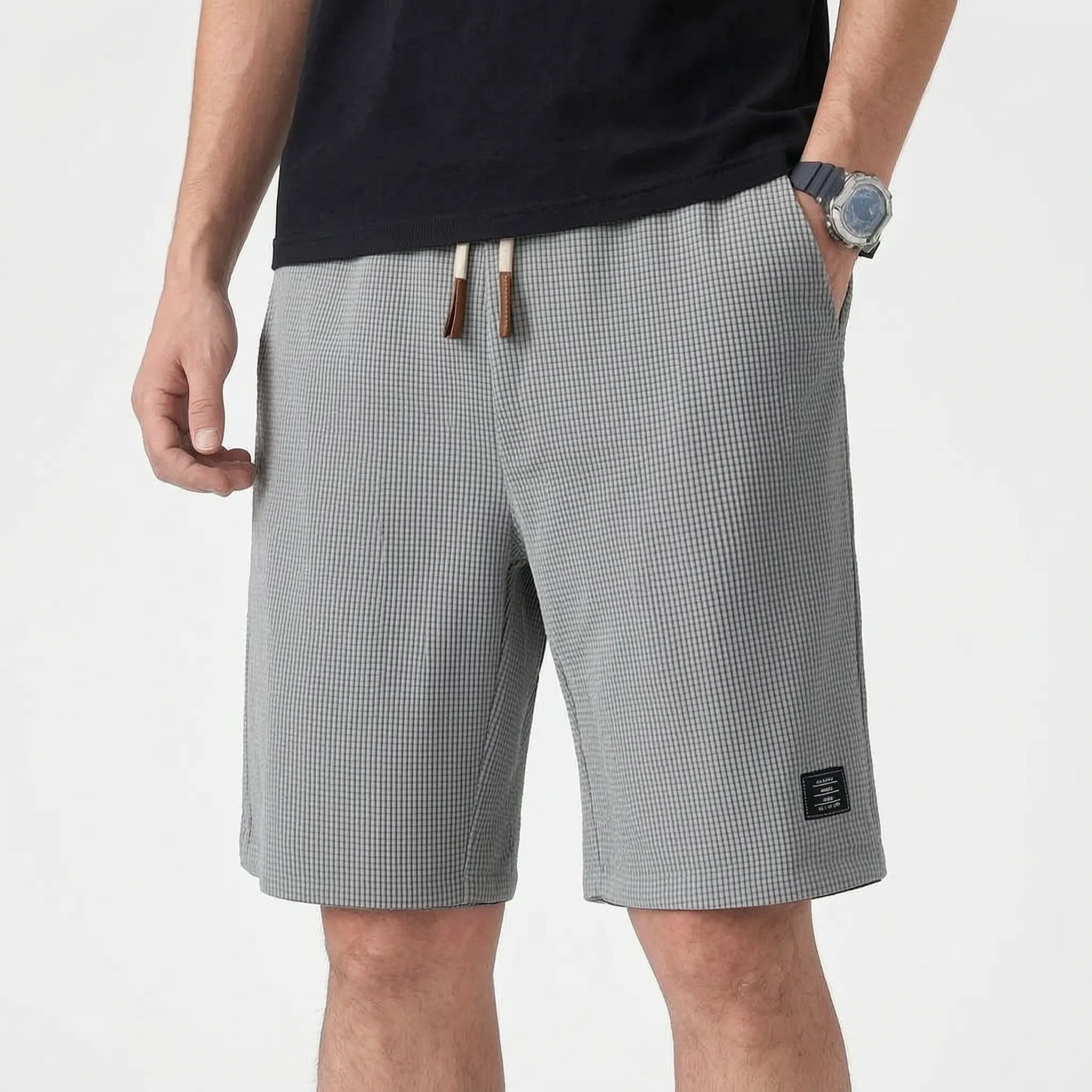 Valmont - Textured Casual Summer Shorts