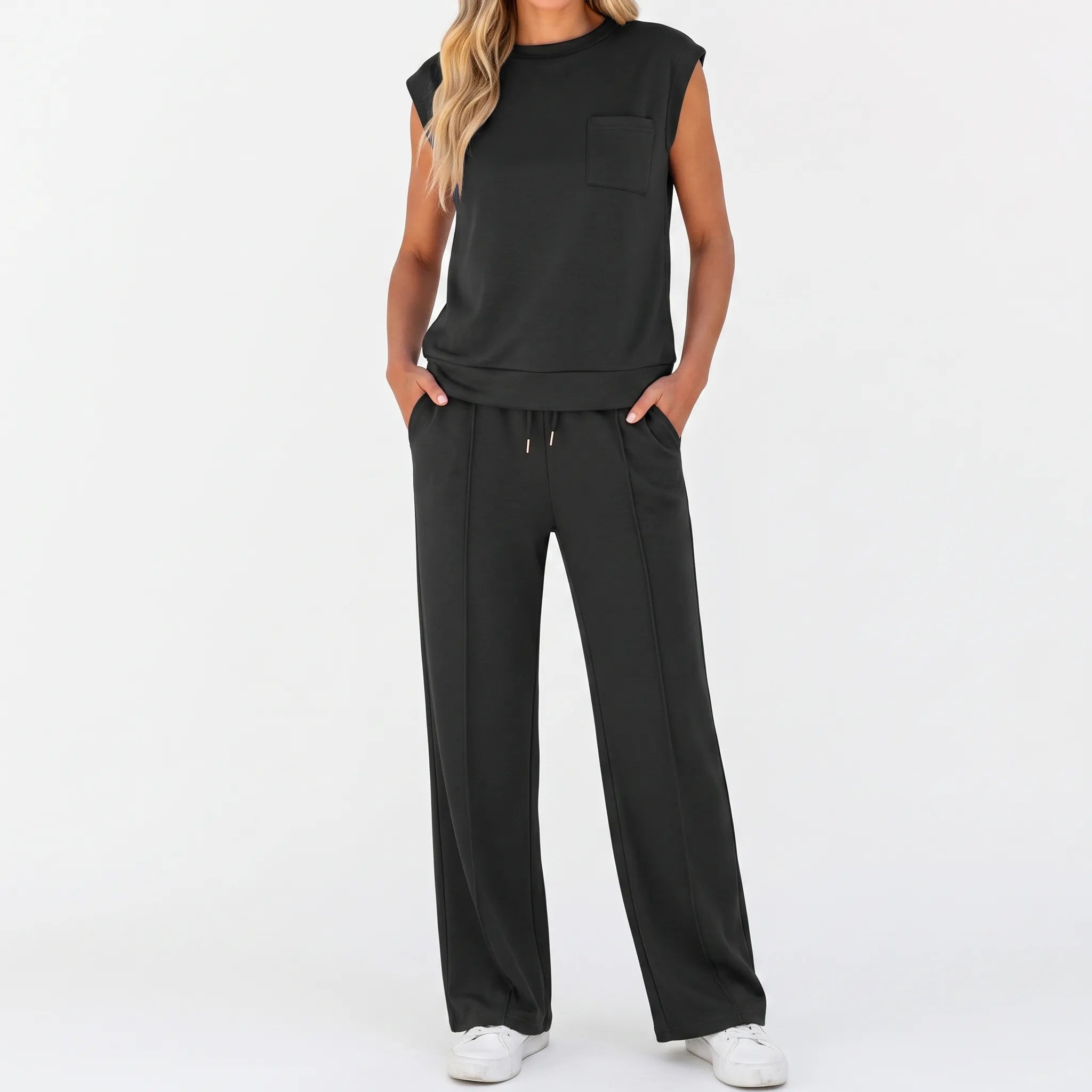 Vespera - Sleeveless Lounge Co-Ord Set